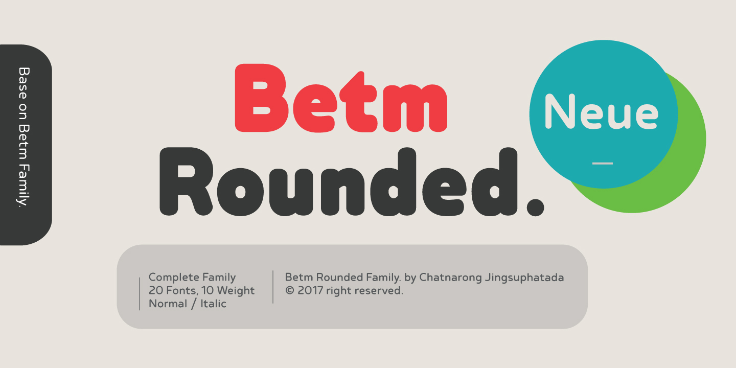 Пример шрифта Betm Rounded #16